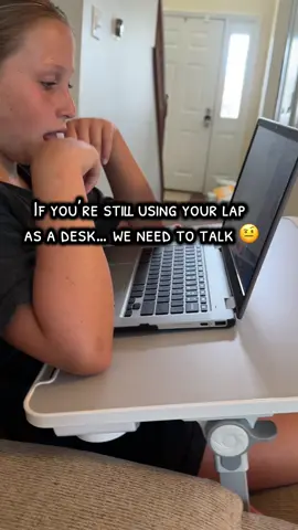This adjustable laptop desk just changed my entire routine. Whether I’m working from bed, standing at the counter, or watching shows on the couch, this desk adapts to everything. It tilts, it adjusts in height, and it even has a built-in drawer and phone holder. I’ve literally used it for work, lunch, AND binge-watching. Under $40 and it ships free? Don’t wait. #WorkFromHomeLife #LaptopDesk #TikTokMadeMeBuyIt #WFHEssentials #DeskUpgrade #SmallSpaceSolutions #BedDesk #ErgonomicSetup #StudyTok #ContentCreatorTools #TikTokFinds #CozyProductivity #backtoschool #schoolsupplies #laptopdesk 