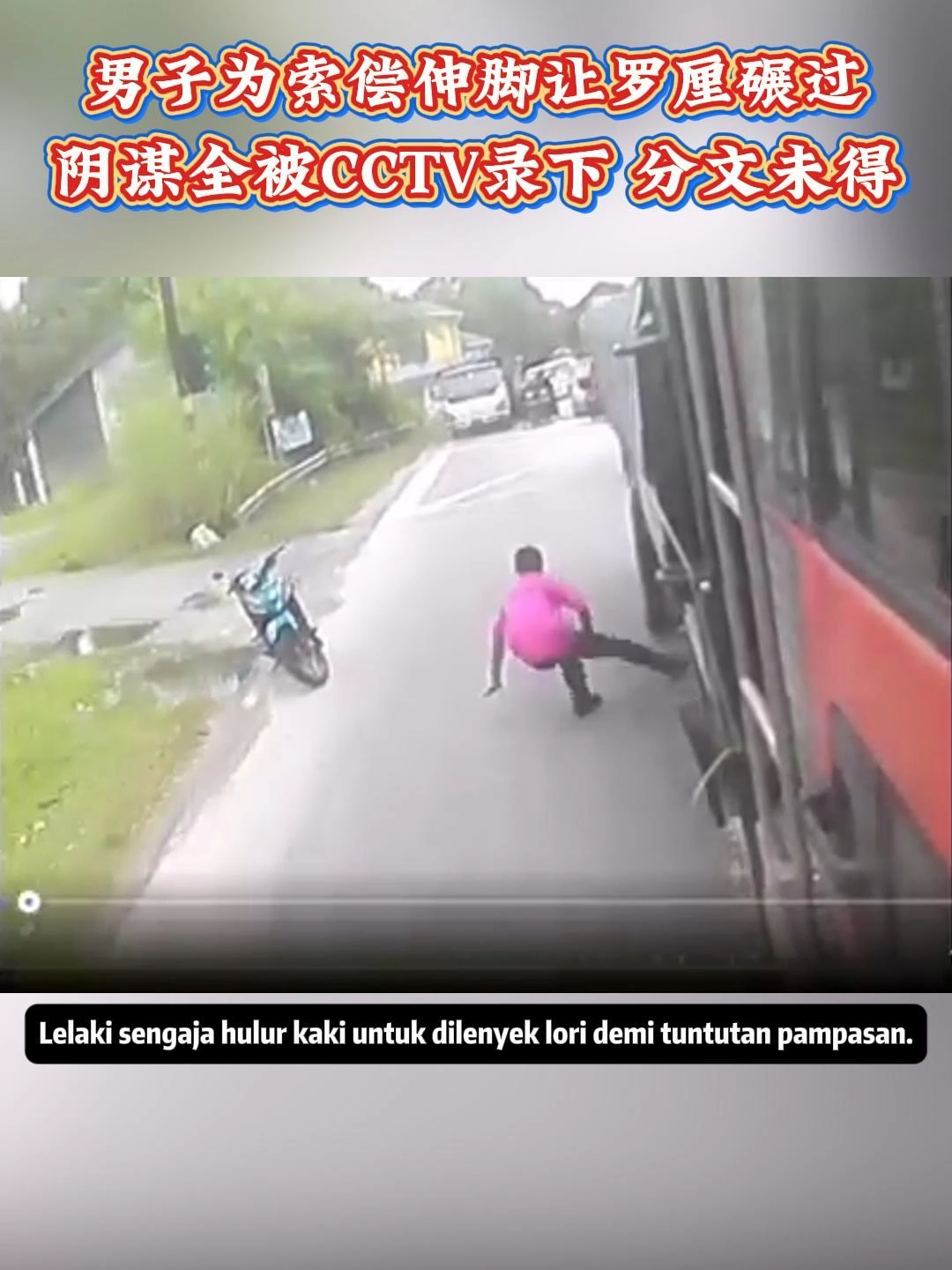 聪明反被聪明误！ #中国报 #动新闻 #碰瓷 #CCTV