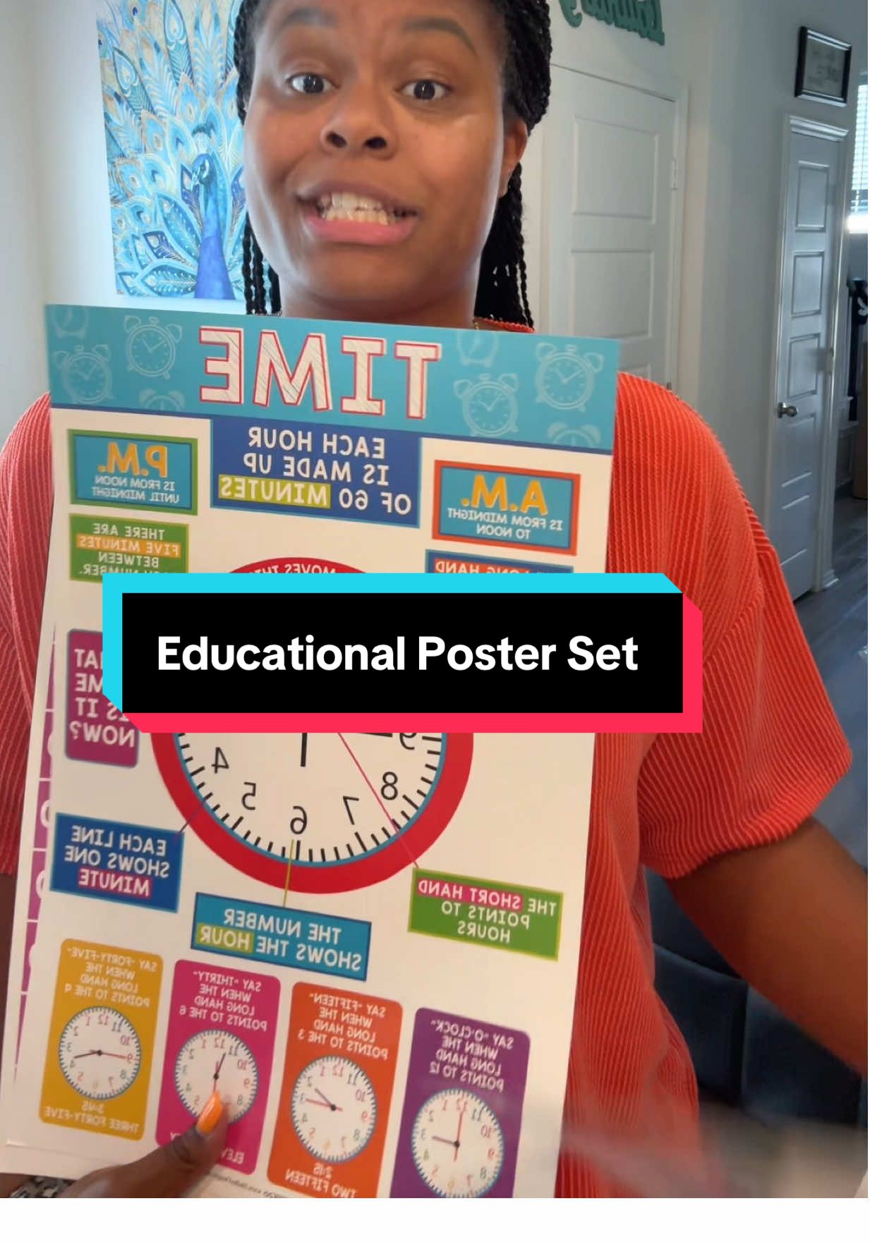 This 16 pc educational learning poster set is great for your little ones learning at home or classroom set up. #toddlers #earlylearning #educational #toddlerlearning #learningposters #screenfreeactivity #tiktokshopbacktoschool 