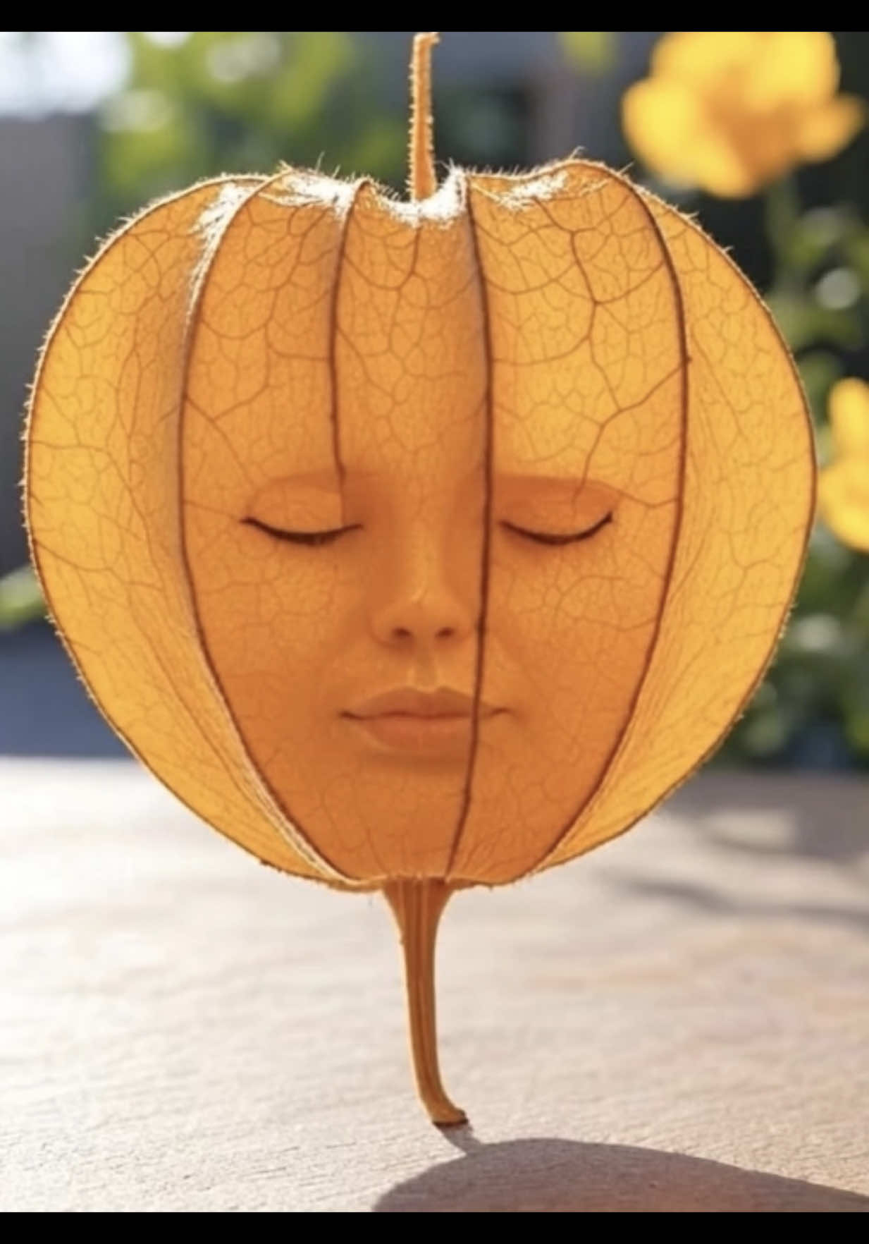 🍅 Margot Robbie as a physalis? Golden and fierce! 😈 What’s your 24HR adventure with this tangy star? #aiartcommunity #aiartwork #aiartist #cursed #fruit #aiart #fyp