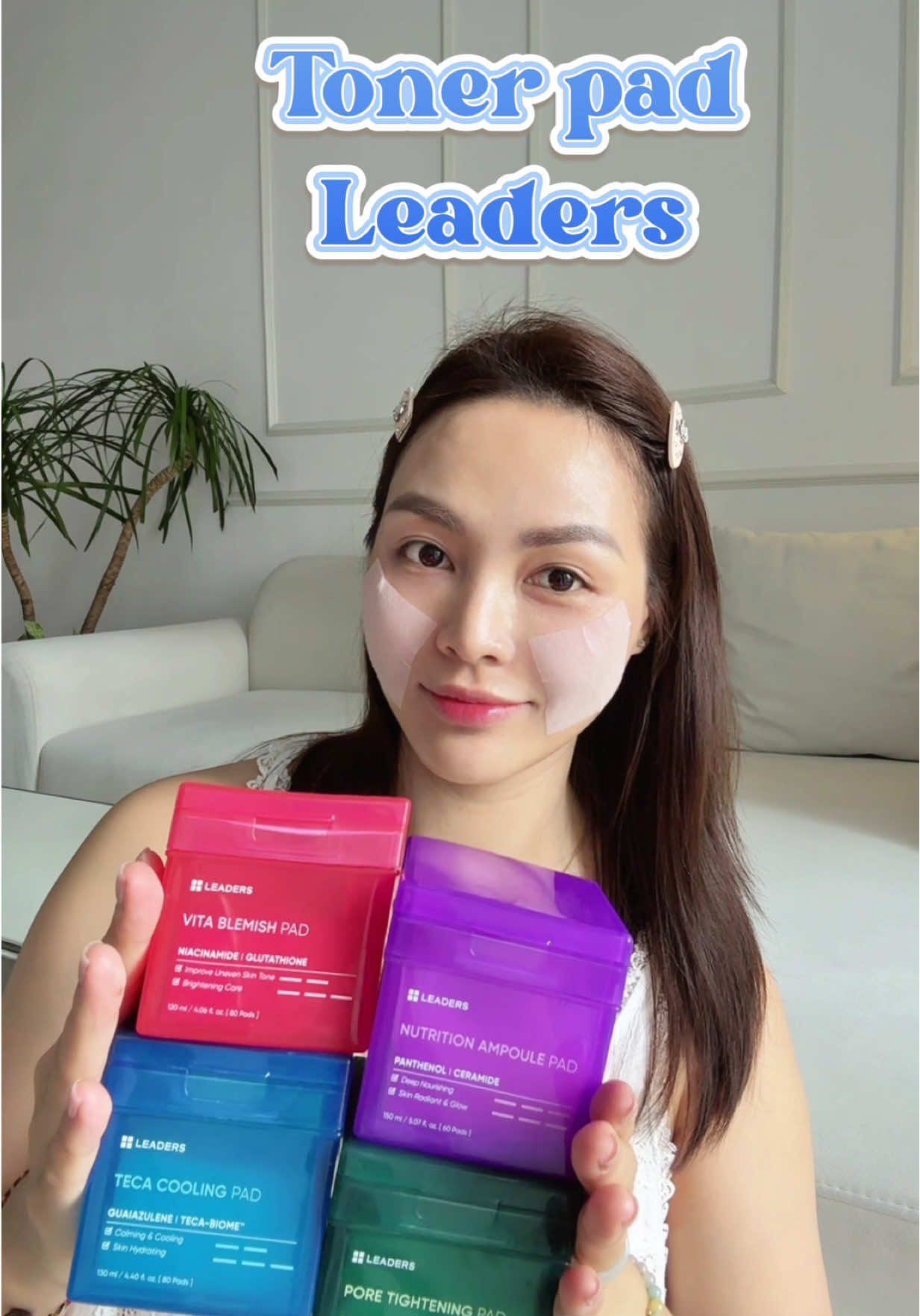 Toner pad #Leaders chân ái cho những nền da lỗ chân lông to, da sợi bã nhờn nhiều. Đủ 4 loại cho đủ các loại da luôn nè #superpad #tonerpad #leaderscosmetics #gimme 