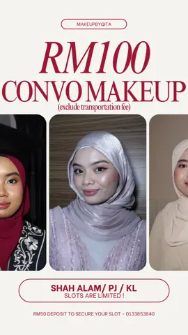 LET’S ELEVATE YOUR LOOK BESTIEEEE! MAKEUPBYQITA ada buat service makeup for events soooo kalau ada yang nak makeup convo bulan ni atau September 2025, boleh DM akak untuk booking!! untuk full quotation DM je akak janji akak reply pantasss #muakl #muashahalam #muabangsar #muaconvo #muacheras #makeupconvo #mua #muapuncakalam #muameru #muapetalingjaya #fyp #foryou #muadamansara #muasetiaalam #mua #muaselangorkl #muakualalumpur 