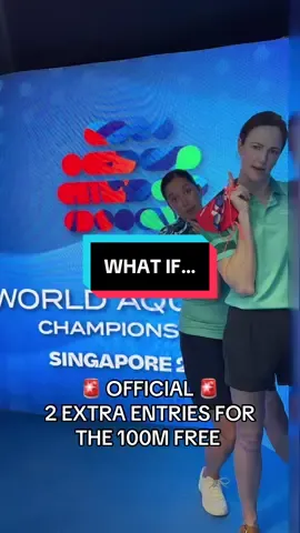 Could you just imagine what the 100m free final would look like 😱 #AQUASingapore25 