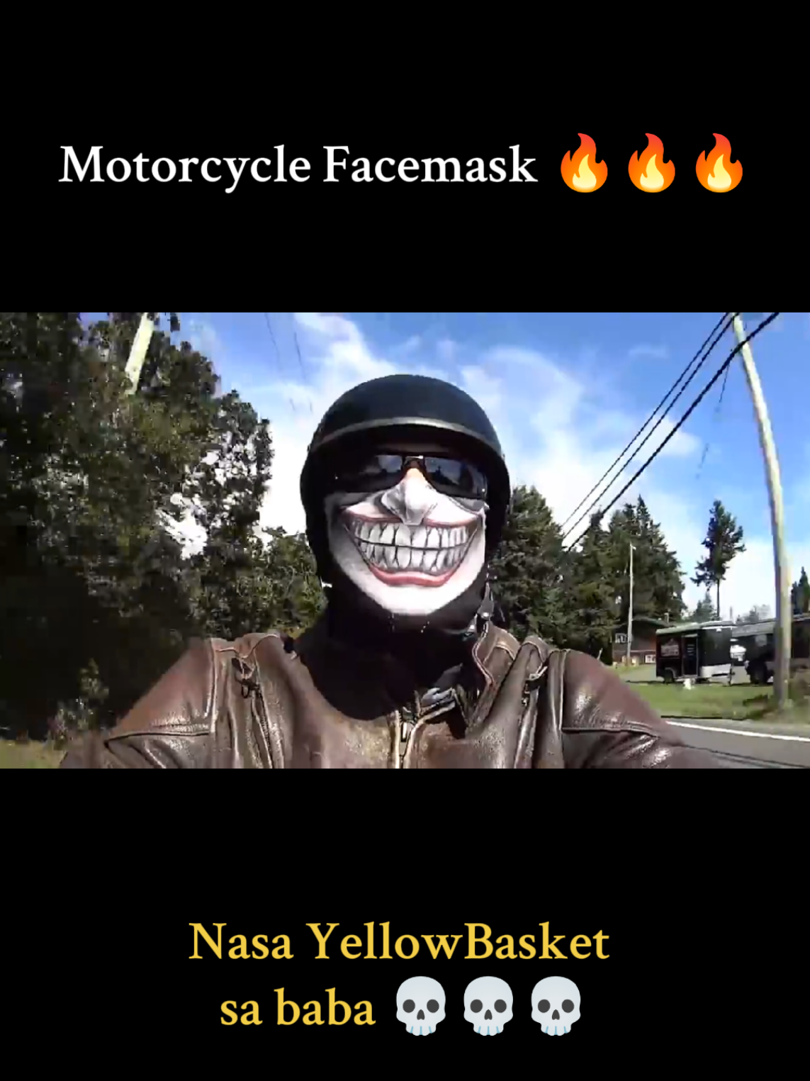 Ghost Facemask Motorcycle #summerlooks #Outdoors #sunprotection #helmet #sale #viral #carguy #tiktokfinds 