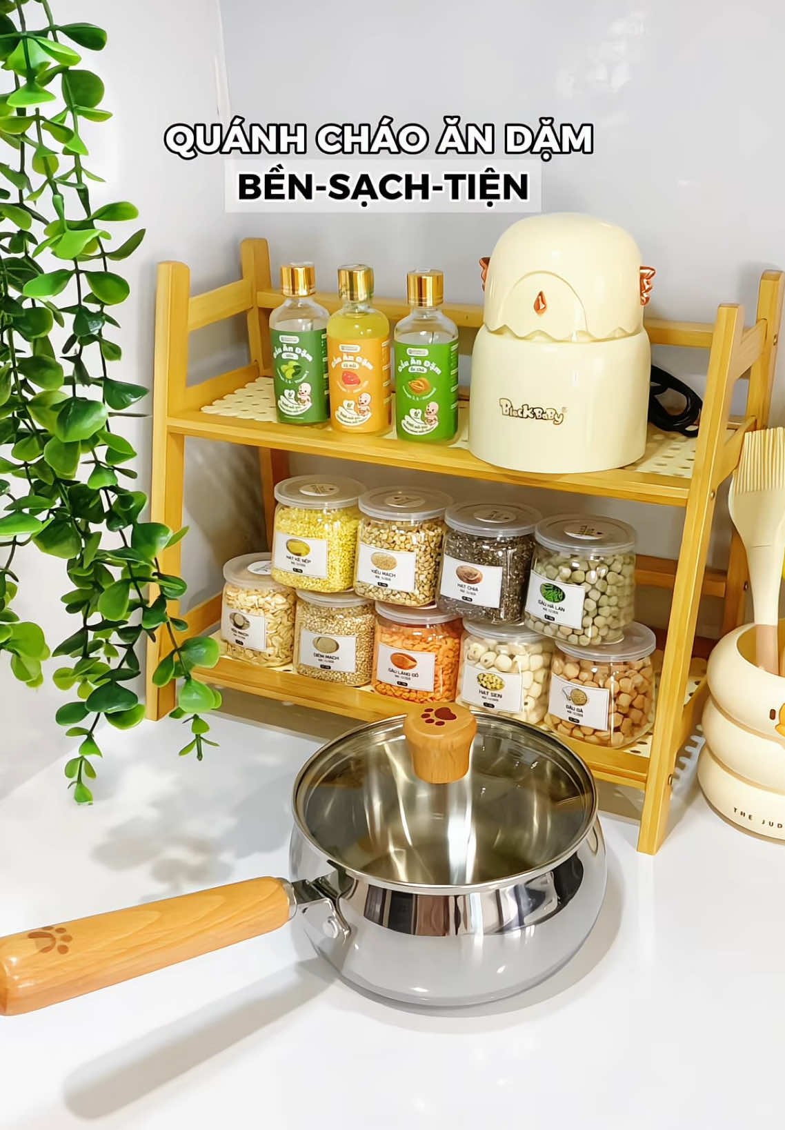 Quánh cháo ăn dặm cho bé BỀN-SẠCH-TIỆN lại còn chống dính okila lắm nè các mẹ ui #leoleofamily #andam#noiquanhchaochobe #quanhinox 