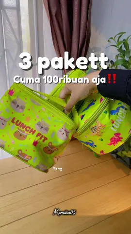 Beneran ga siii #lunchbox #setlunchbox #setkotakbekal 