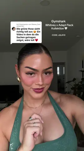 Antwort auf @Sleeve_Caro hier einmal das grüne outfit 💚 code: julia10 (anzeige) @Gymshark @Gymshark Women #gymshark #gym #gymoutfit #haul 