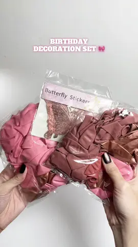 affordable birthday party decoration set 🌷 #partyballoons #balloon #pinkballoons #decorations #balloonset #birthday #birthdaydecor #birthdaydecoration 
