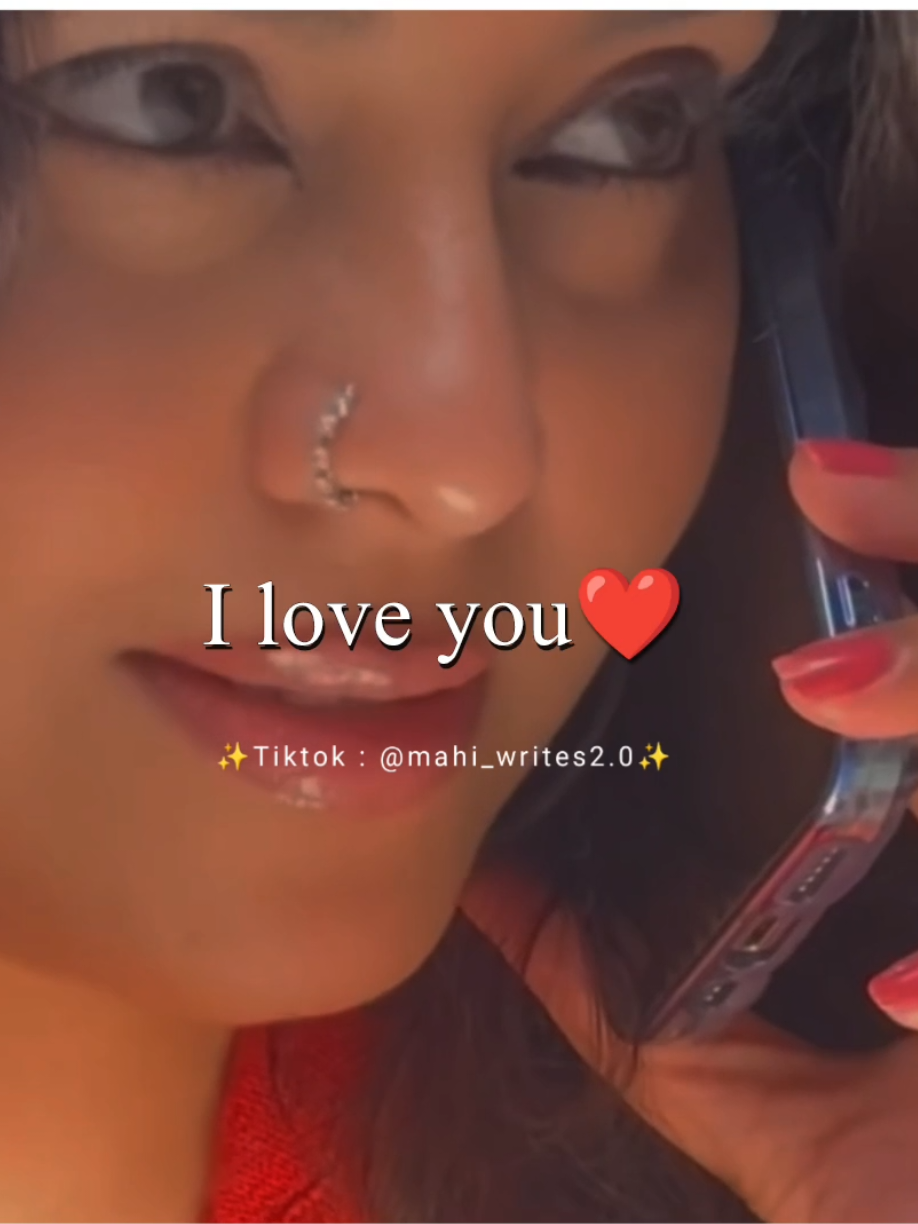 I love you