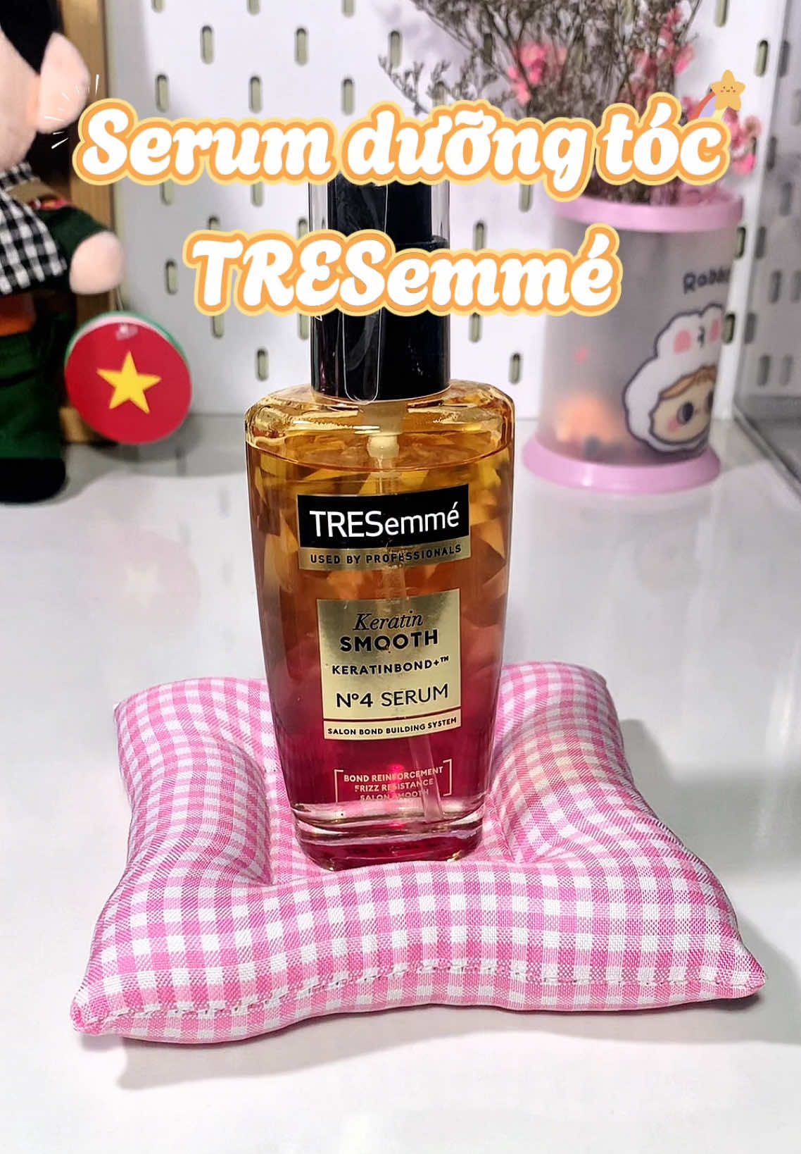 Tóc mềm mượt, không xơ rối chỉ sau vài giọt. Đúng chất TRESemmé! 💁‍♀️💧Xài serum dưỡng tóc nhà này.quá ưng #tresemme #hoptaccungunilever #serumduongtoc 