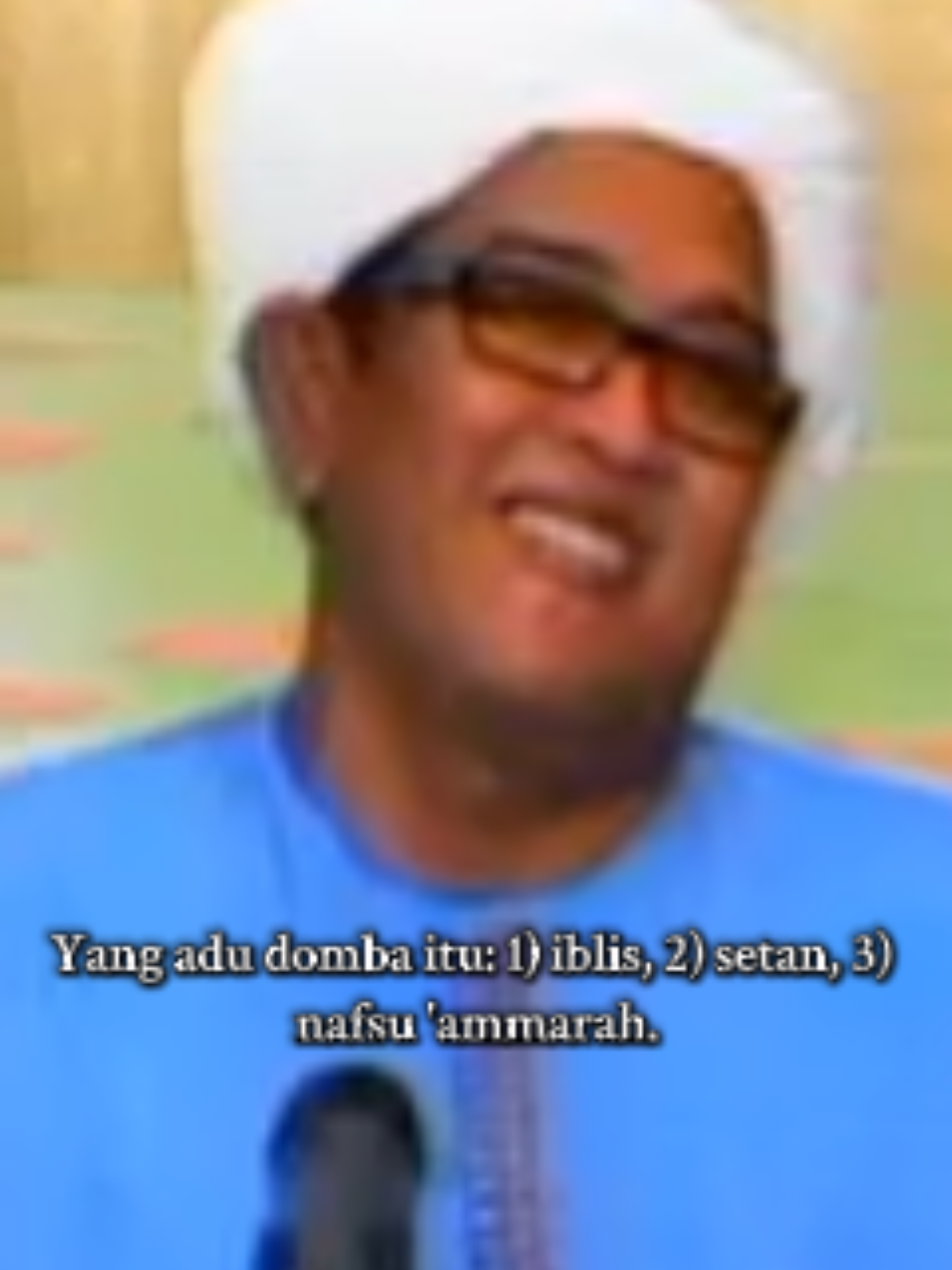“JANGAN PERCAYA DENGAN PEMBICARAAN SERTA BISIKAN ORANG (MANUSIA), IBLIS, DAN SETAN YANG SUKA MENGADU DOMBA” •Disampaikan oleh: Al-'Alim Al-'Allamah Al-'Arif Billah Al-Waliy Al-Quthb Asy-Syaikh Tuan Guru K.H. Muhammad Zaini bin 'Abdul Ghani Al-Banjari qs.  · · · #AbahGuruSekumpul #AhlulBayt #Sufism #Sunni #FYP 