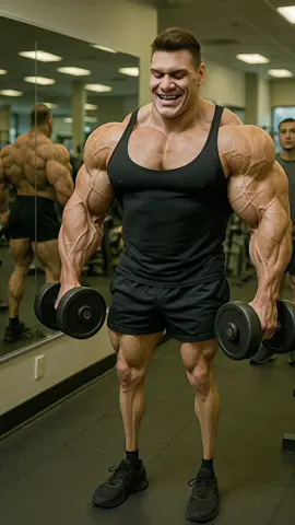 This gym bro is curling like a beast — arms bigger than most people’s legs! But speaking of legs… did he forget they exist? 😂 Someone please tell him it’s time for leg day before he flies away with those biceps 💪🦵 #gym #sports #fail #funny #wow       
