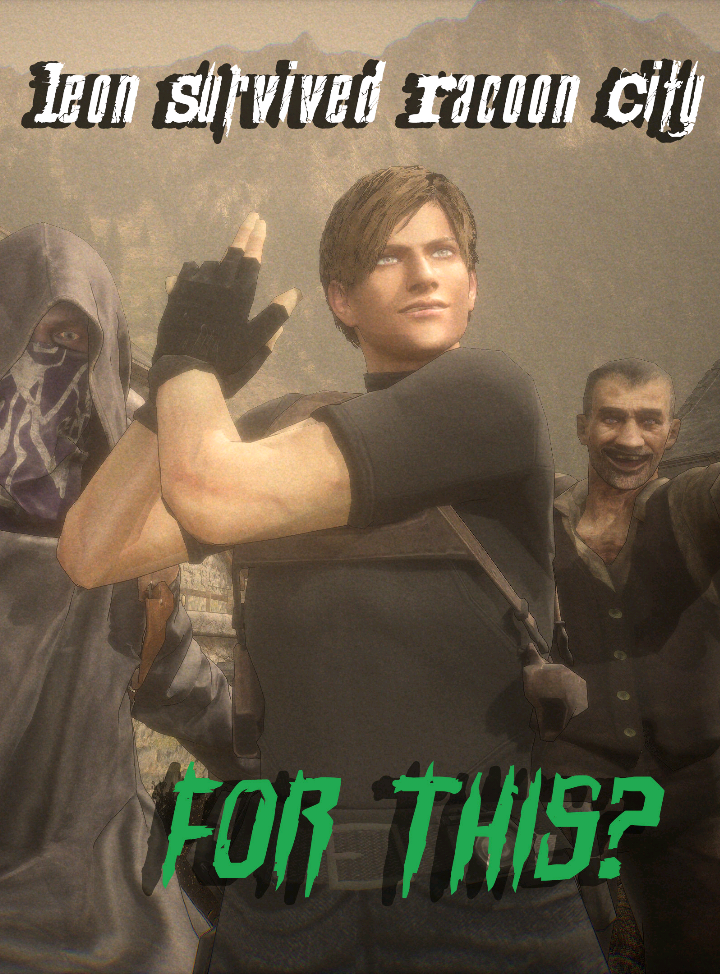 Resident Evil 4 but I broke the timeline #residentevil4 #residentevil4remake #themerchant #leonkennedy #residentevil goofytoons