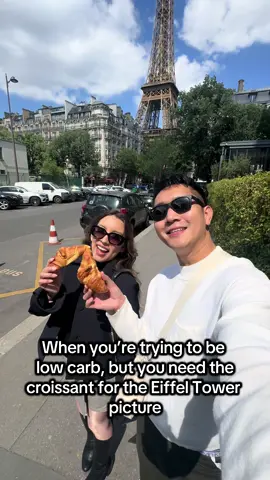 I’m on an all carb diet, gosh Karen!! @Stephanie Anne #paris #croissant #eiffeltower 