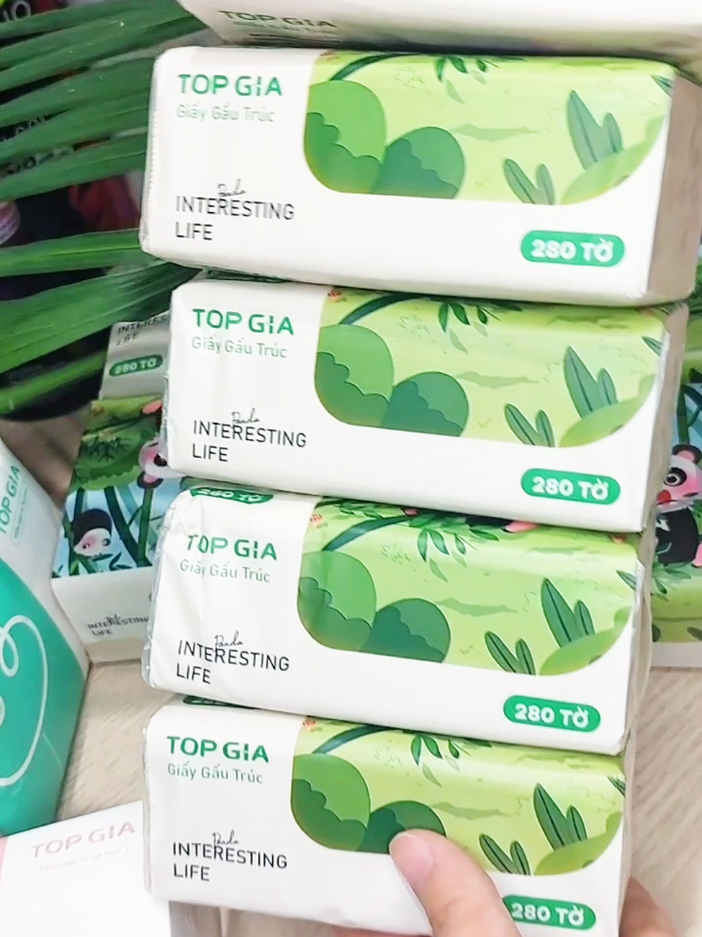 Giấy ăn gấu trúc Topgia 🐼 mềm dai, thấm tốt – tiện lợi cho cả gia đình! Mua liền kẻo hết! #giayanggautruc #topgia #giasoc #dogiadinh #dungnguyenthichduthu 