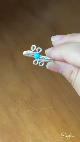 How to make a Sample ring #ring #wire #beads #beautiful #jewelry #Handmade #DIY #beginner 
