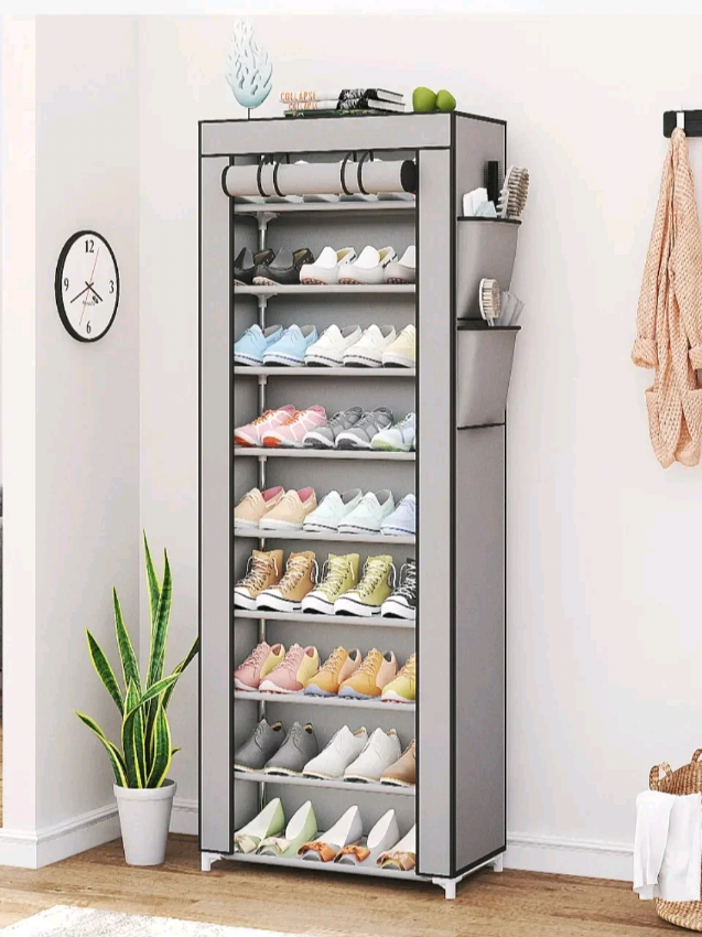 ✨ Organize Your Shoes in Style! ✨ Say goodbye to messy shoe piles and hello to a neat & stylish home! 👠👟 This Fashion Simple Shoe Cabinet is designed to keep your shoes safe, organized, and dust-free. Price Rs. 3,990 Perfect for apartments, bedrooms, and hallways – no more hunting for matching pairs!