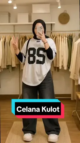 Unisex Highwaist Celana Kulot loose jeans jumbo#bismillahfyp #rekomendasi #celanajeans #foryou #foryoupage #modalkontendoang 