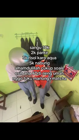 alhamdulillah cukup #sangu #jajan #marlong 