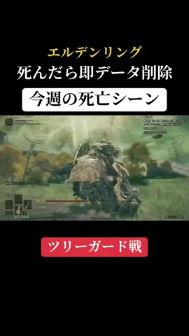 毎日チャレンジしてますそろそろクリアは見えてます #エルデンリング #死んだらデータ削除 #eldenring #切り抜き #天敵は火の巨人