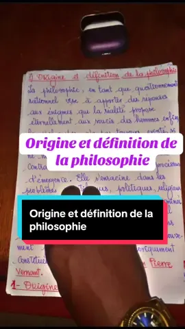 Origine et définition de la philosophie #philo #philosophie #bac2026🎊💚 #philosophy #