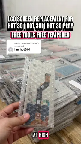 Replying to @reymon sante LCD SCREEN REPLACEMENT FOR HOT 30 | HOT 30i | HOT 30 PLAY ✅PROVEN&TESTED💯  ✅HIGH QUALITY   ✅HIGH GRAPHICS  ✅ ULTRA BRIGHTNESS ✅SMOOTH TOUCH  #lcd #lcdreplacement #lcdscreen #lcdtouchscreen #lcddisplay #touch #touchscreen #display #VoiceEffects 