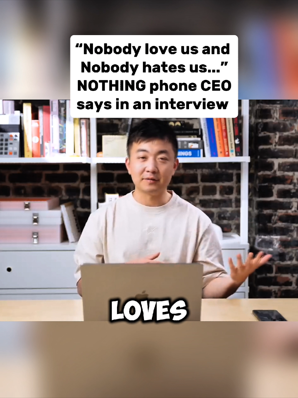 nobody likes us and Nobody hates us, says NOTHING phone CEO in an interview. #phone #nothing #nothingphone #tech #gadget #interview #fyp #xyzbca #algorithm #creatorsearchinsight 