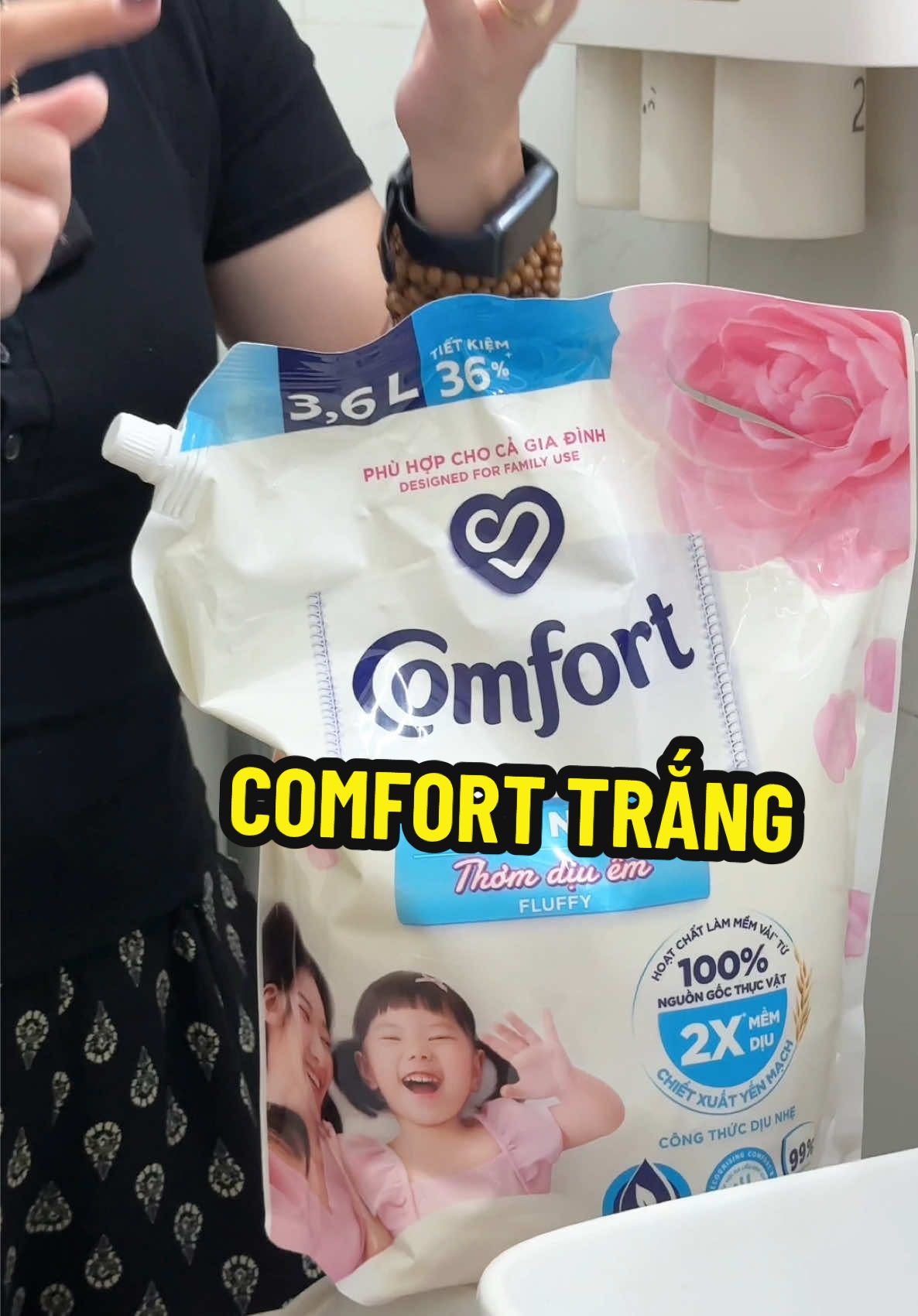 Comfort trắng thơm dịu êm #ngocbomcam  #ngocngayngan  #comfort  #unilever  #hoptaccungunilever 