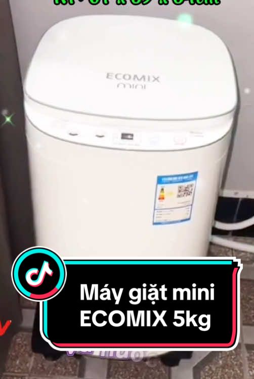 Máy giặt mini ECOMIX 5kg. Bào hành 6 năm #viral #xuhuong #giadungthongminh.01 #maygiat #maygiatmini #maygiatminiecomix 