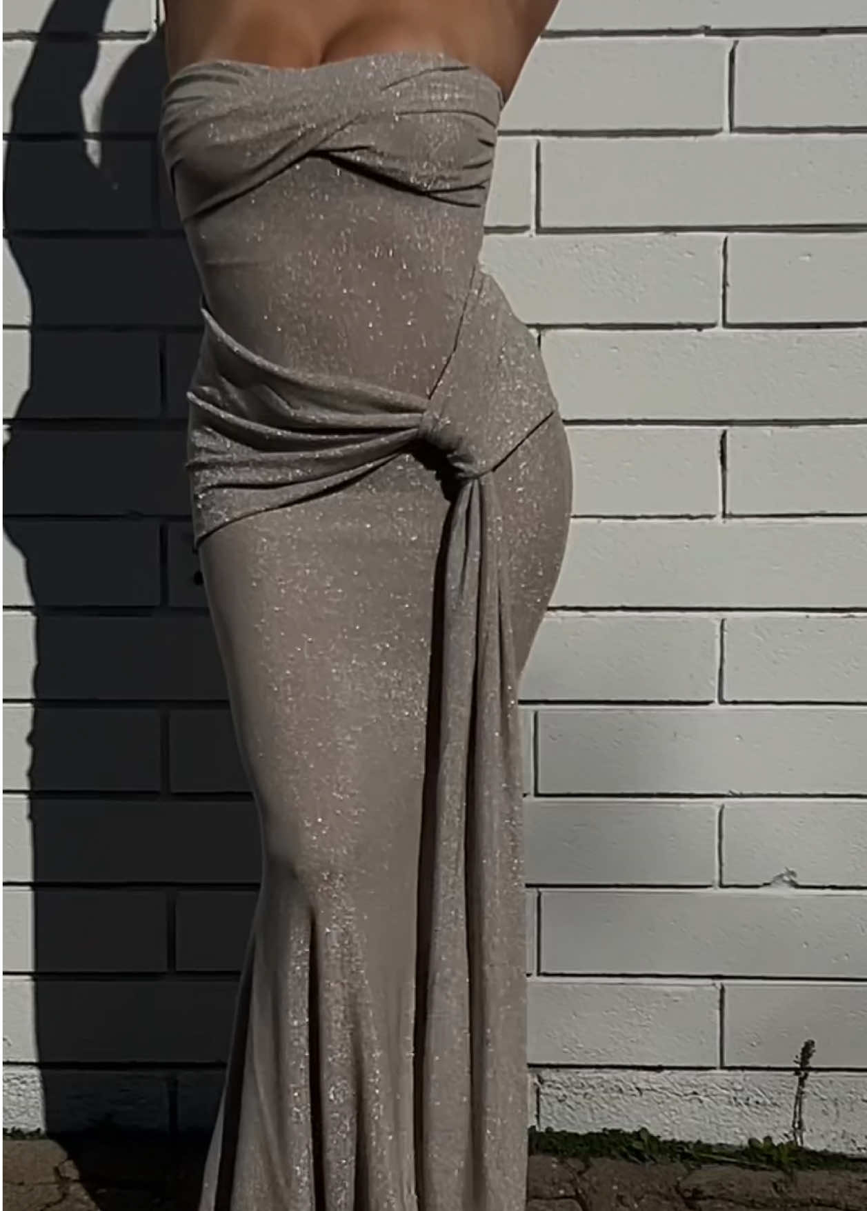 THIS IS NOT A DRILL!  Our viral Tiffany dress in champagne is back in stock 🥂 Snatch her up before she is sold out again x  #fyp #fashion #OOTD #viraldress #foryou 