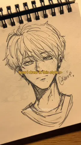 how i draw male face in this style