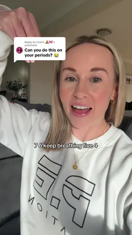 Replying to @Charrr 🧸🎀 FAQ ANSWERED: yes! You can squeeze when you have your period. There is good evidence that pelvic floor physio helps reduce period pain!  But it’s SO important to get assessed and find out whether your pelvic floor is OVERactive, as this might mean you need to avoid doing long holds and work more on relaxing the pelvic floor. Hip mobility exercises and belly breathing can be really helpful to reduce cramping and period pain.  Today we focus on pelvic floor mobility and making sure we relax completely after each squeeze. #period #periodpain #pelvicfloordysfunction #pelvicfloor #endo 