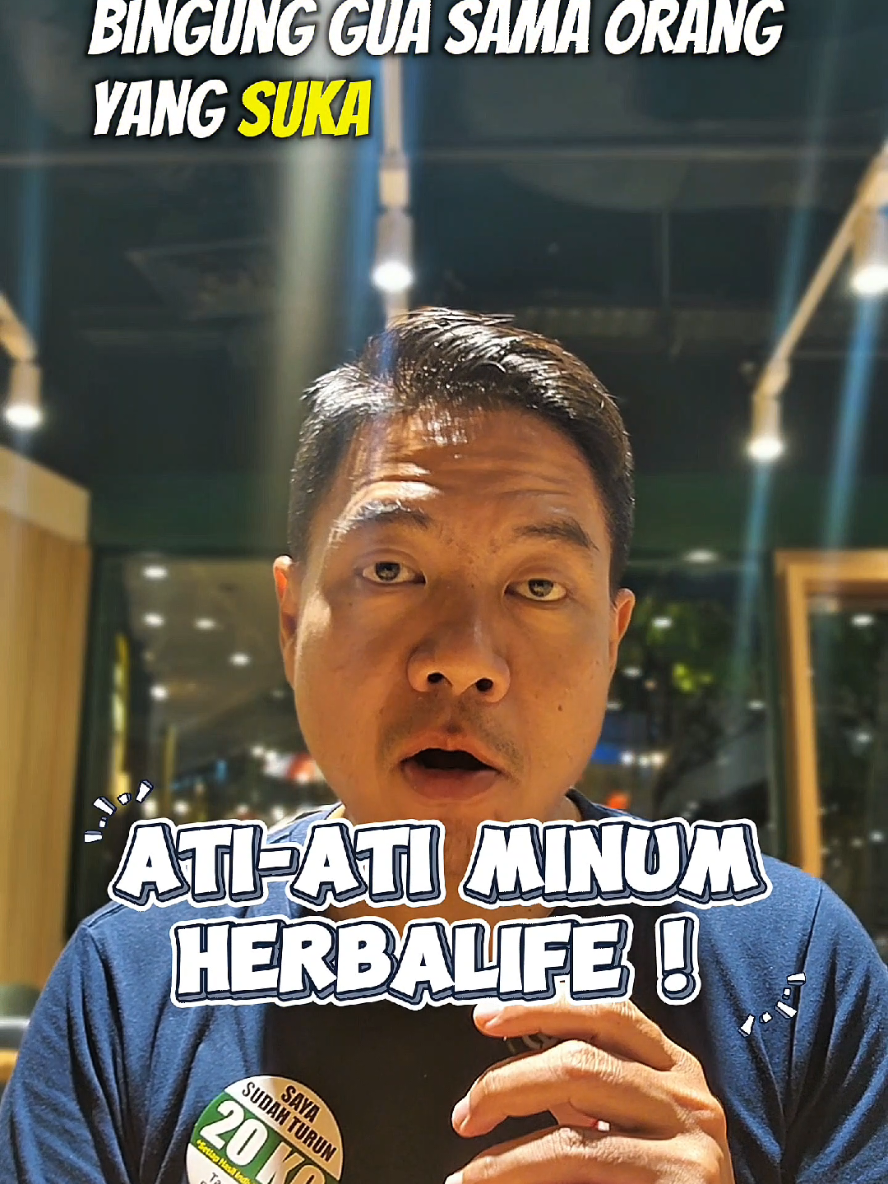 Ati-ati aja ya minum #herbalife 🤣 #coachedu sudah turun 20kg Certified personal coach #dietfco #herbalifecoach #proteinshake @Litani Astrid 