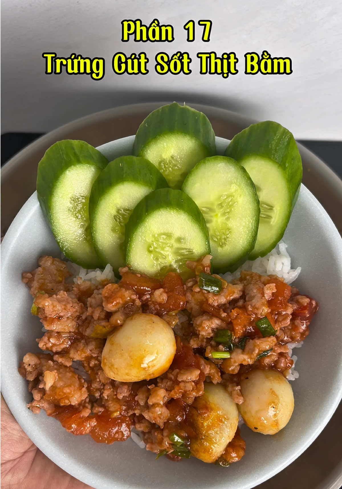 Nấu ăn cho bợ Bầu (Phần 17): Trứng cút sốt thịt bằm #food #trungcutsotthitbam #monngonmoingay #xuhuong #chonggiatruong 