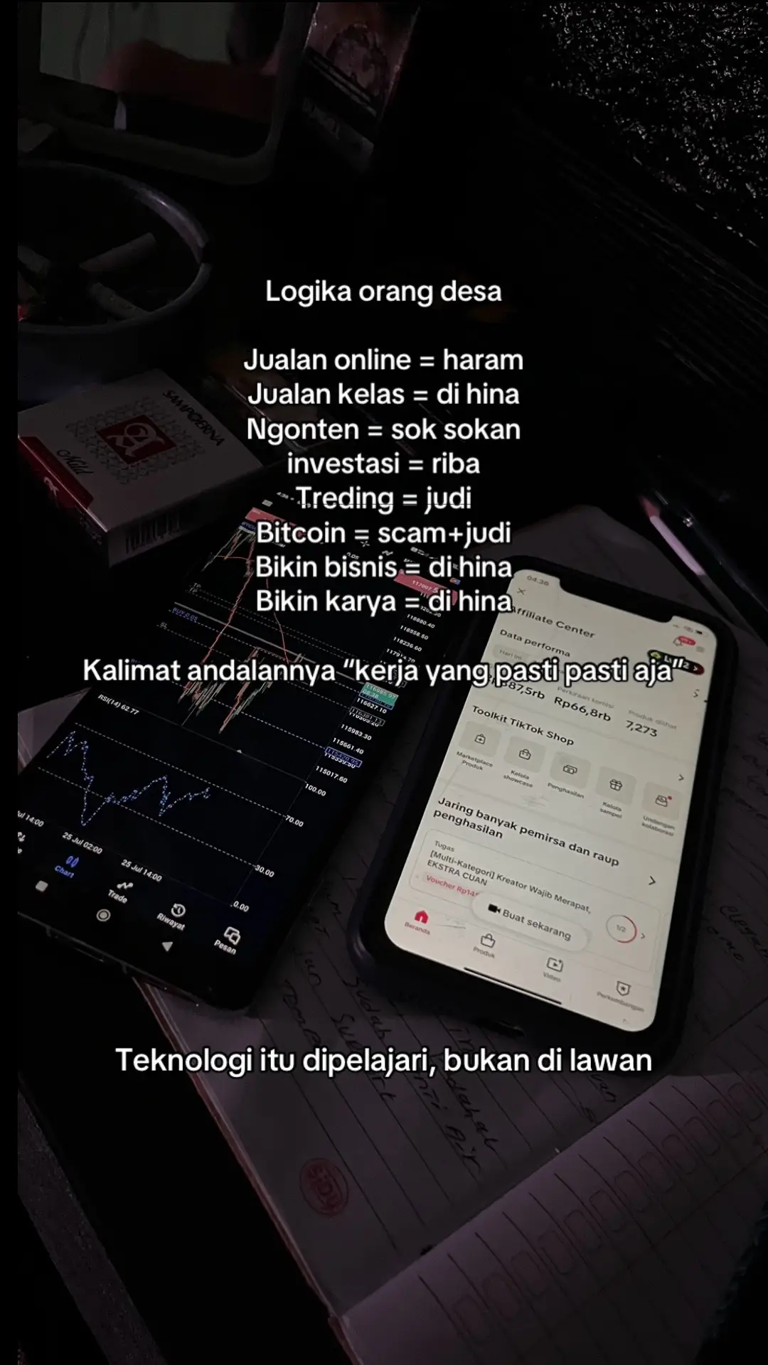 Jangan dengarkan mereka, fokus dan konsisten dengan tujuanmu. #tranding #btc #bisnisonline #asetdigital #tradingforex #asetmasadepan #cryptocurrency #motivasi #motivasi #fypage #fyp 