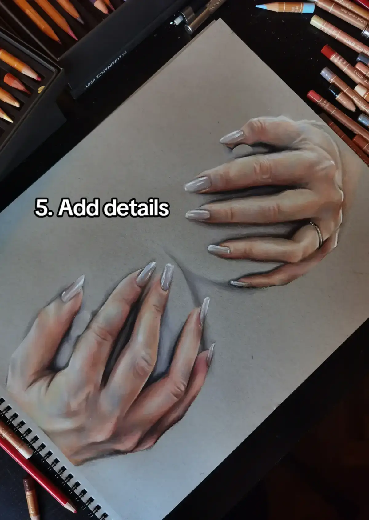 Etsy link in bio 🫶🏻 #hands #drawing #tutorial #art #fyp 