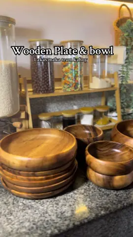 wooden bowl and round plate #aesthetic #woodenplate #teamkahoy #woodenbowl #wooden 