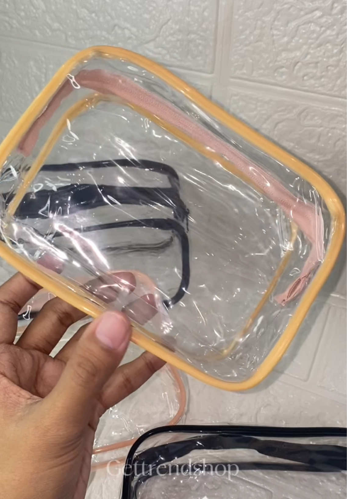 Transparent Cosmetic Travel Bag #cosmeticbag #travelbag #makeupbag #makeup 