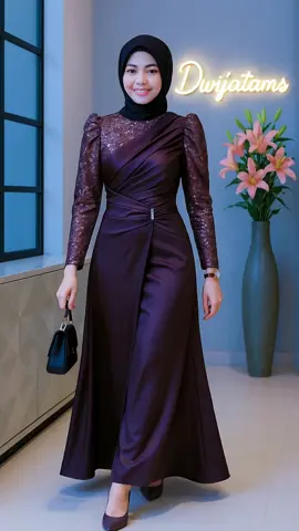 ✨Glamour & anggun dalam satu tampilan! Dress satin kombinasi payet ini bikin kamu tampil mewah di acara spesial. Bahannya adem, jatuh cantik, dan potongannya bikin tubuh tampak jenjang. Wajib punya buat kamu yang suka tampil elegan tapi tetap sopan! 👜 Ready untuk kondangan, lamaran, atau pesta formal. Klik keranjang dikiri bawah VT ini #DressMuslimah #OOTDMewah #BajuKondangan #TikTokFashion #HijabStyle #SatinDress #creatorsearchinsights 