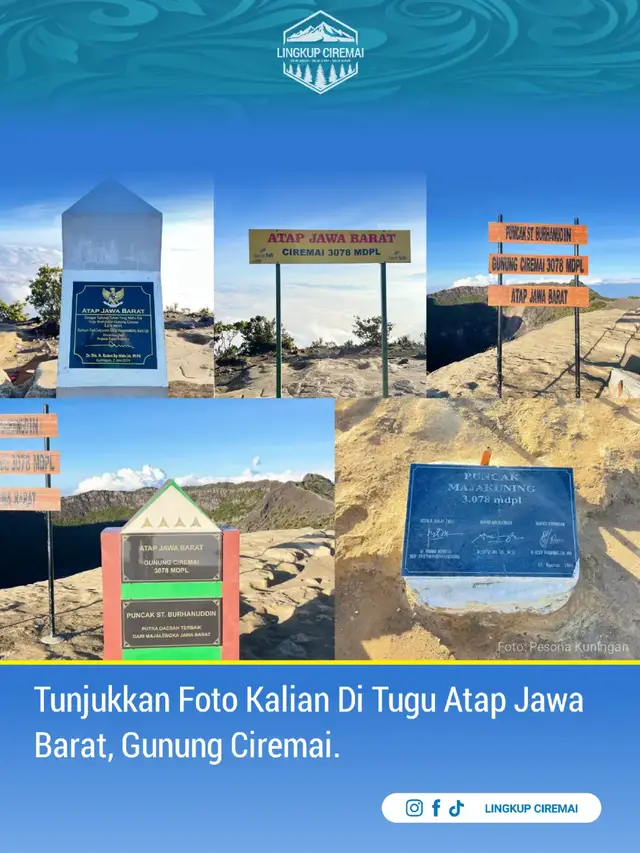 Tunjukkan foto kalian di puncak gunung ciremai from @pesonakuningan  #ciremai #pendakigunung #pendakifomo #gunungciremai #ciremai3078mdpl 