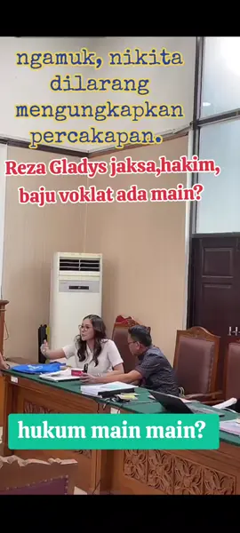 diduga reza gladys suap para penegak hukum.  #nikitamirzani  #noviralnojustice  #vypシ  #fyp 