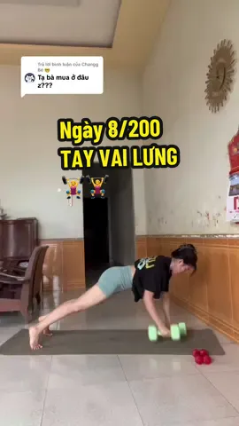 Trả lời @Changg Bé 🤓 Đừng bà nào sợ đô nha, tập nhẹ tạ 2 - 5ki chỉ hỗ trợ săn chắc + ăn thâm hụt là sẽ giảm mơ tay vai lưng nha mấy cưng. 🏋️‍♀️🏋️‍♀️ #tapkhangluctainha #xuhuongtiktok #taptainha #giammobungtainha #diemmyne #gym 