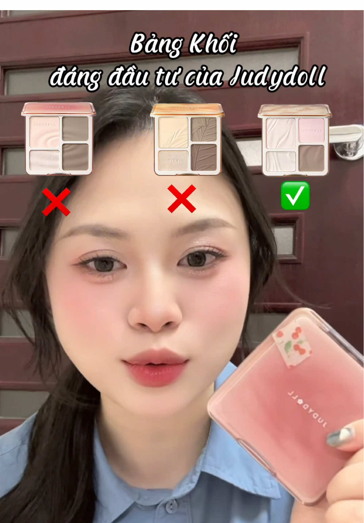 Bảng khối judydoll đáng đầu tư mà dễ dùng nhứt thì tui nghĩ là em 04. Phù hợp với các chị em makeupartist nha #cocam #linlin #makeup #fyp #judydoll #review 