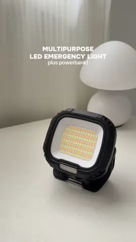 Portable Multipurpose Emergency Light Plus Power Bank 💡🔦 #emergencylight #ledlight #multipurposelight #flashlight #portablelight #powerbank 