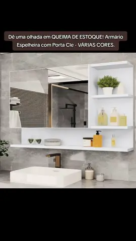 Dê uma olhada em QUEIMA DE ESTOQUE! Armário Espelheira com Porta Cle - VÁRIAS CORES por R$110,99. Compre na Shopee agora! https://s.shopee.com.br/3VZheYr6cr