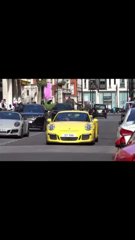 Yellow Porsche Gt3 💛 #porsche #gt3 #london #cars#edit #fyp #targetaudience 