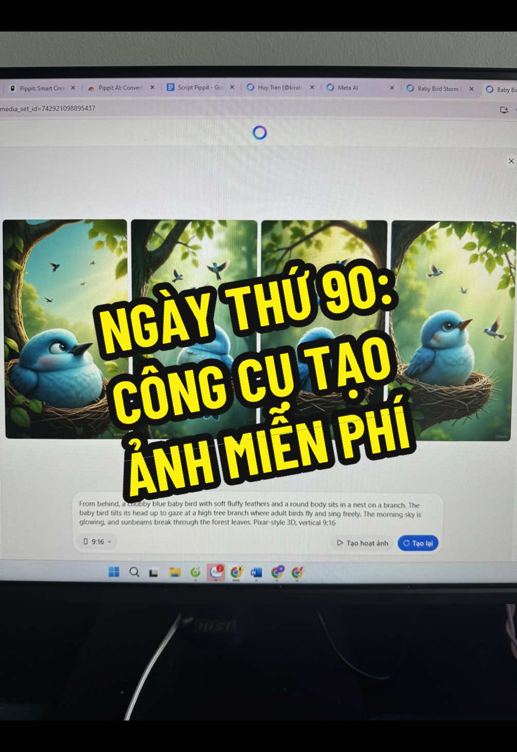 Công cụ AI tạo ảnh miễn phí, dễ sử dụng các bác ơi #100ngaykhoinghiep 