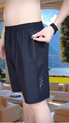 Quần short thể thao nam chất liệu lụa lạnh , co giãn 4 chiều #quanshort #quanshortnam #thinhhah #fyp 