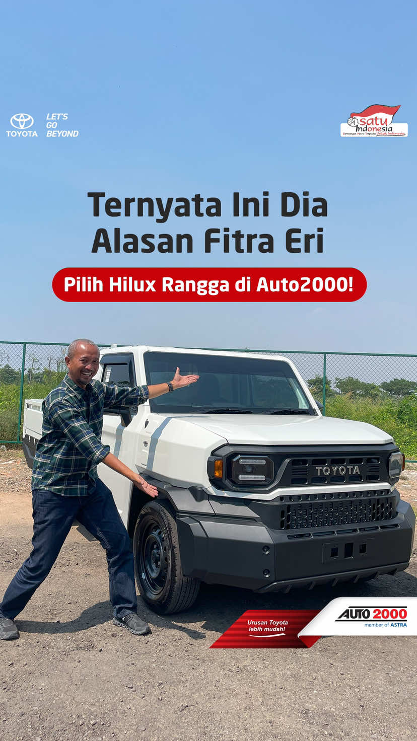 AutoFamily, penasaran kan unit apa sih yang akhirnya dibawa pulang @fitra.eri dari Auto2000? Setelah sekian lama bikin penasaran, akhirnya dispill juga kalau pilihannya jatuh pada Hilux Rangga! 🎉 Penasaran kenapa Fitra Eri memilih Hilux Rangga dan seperti apa pengalaman pembeliannya di Auto2000? Tonton video ini sampai akhir ya! Ceritakan juga pengalaman menarik AutoFamily bersama Auto2000 di kolom komentar! Jangan lupa follow & mention seluruh sosial media @toyotaid dan @auto2000id ya! #AUTO2000 #AUTO2000ID #AUTOGASPOOOL #SetiaSamaToyota #PastiPilihToyota #PilihYangPastiAja #ToyotaIndonesia