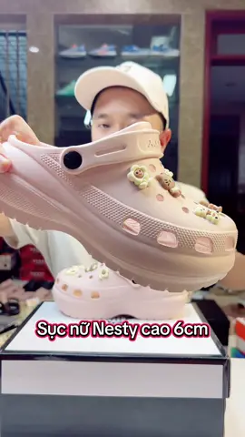 Dép sục nữ chính hãng Nesty cao 6cm tặng kèm charm #manhgiay #depnu #depsuc #sucnu #depdecao 